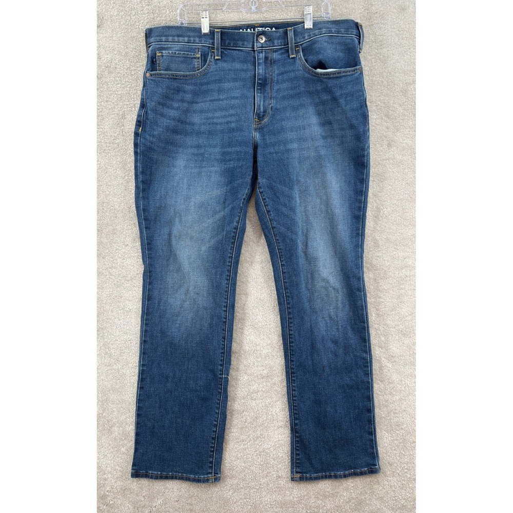 Nautica Original Relaxed Jeans Size 36x34 Blue Medium Wash Straight Classic